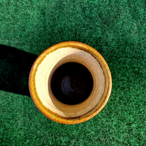 Mexican Pottery GF Tonala Vase Marked Lovely Design Bird & Flowers 8in No Chips - Picture 7 of 12